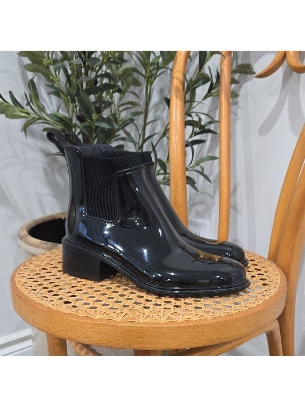 NWOT A New Day Camille Glossy Slip On Ankle Boot